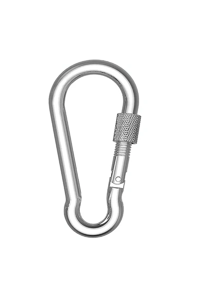 ŞAKİR HIRDAVAT  5MM Vidalı Yaylı Galvanizli Karabina 1 Adet
