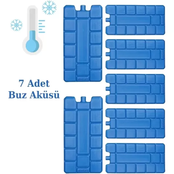 Buz Aküsü Kasedi Ice Box Soğuk Zincir - 7 Adet