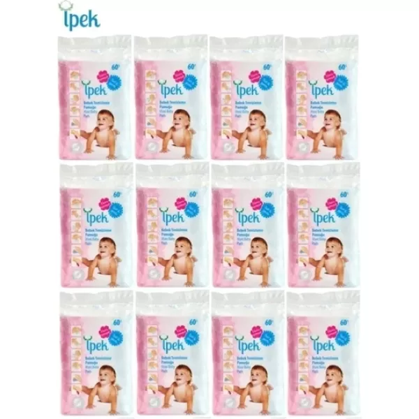 İpek Hidrofil Maxi Bebek Pedi 60'lı (12'li Paket)
