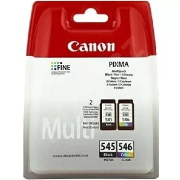 Canon PG-545BK + CL-546 2'li Paket Kartuş