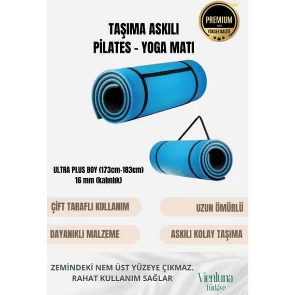 Lüks Kalın Omuz Askılı Su Korumalı Yumuşak Rahat Çift Yönlü Minder Kamp Çadır Taban Matı 16mm