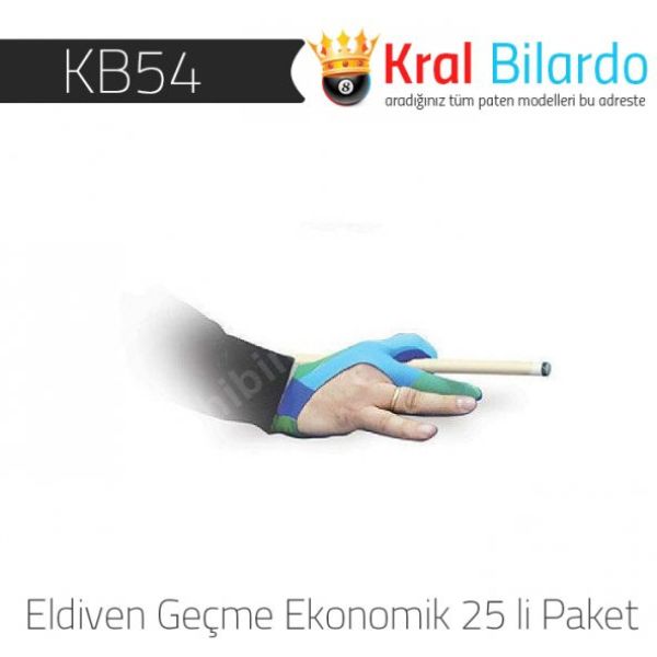 Bilardo Eldiven Geçme Ekonomik 25 li Paket