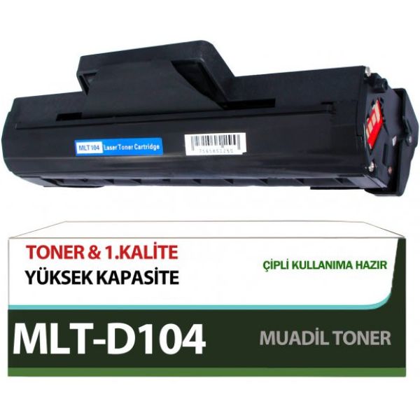 For Samsung ML-1660 Toner Muadil MLT-D104S Çipli