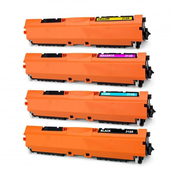 For Hp LaserJet Pro 100 Color MFP M175nw Toner Takım Yüksek Kapasite Muadil 4 Renk CMYK