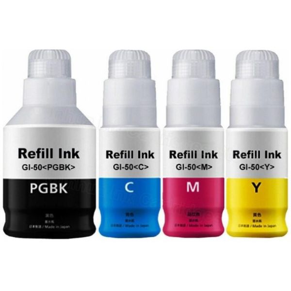 Photo Print Canon Pixma G3460 (Yeni Seri) 4 Renk Mürekkep Seti - Renkli