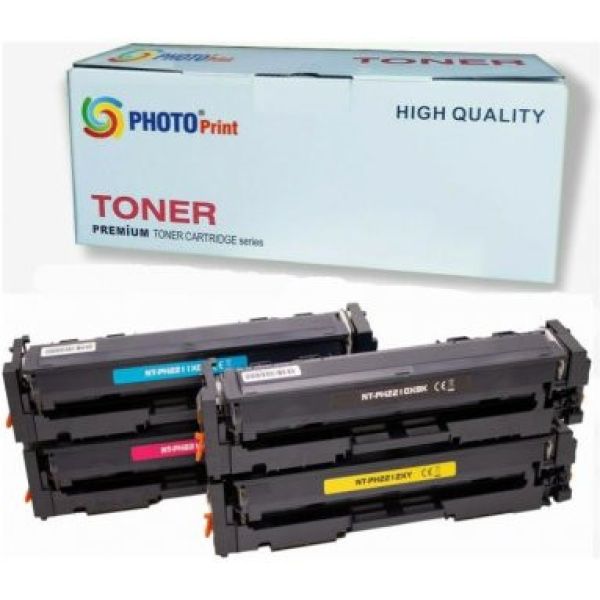 Photo Print Hp 216A W2410A / W2411A / W2412A / W2413A 4 Renk Ithal Muadil Toner Seti 1.050 Syf Renkli Chipsiz