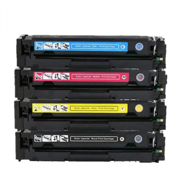 SRToner Hp 203A-CF540A / Canon CRG-054 Muadil CMYK Toner Seti