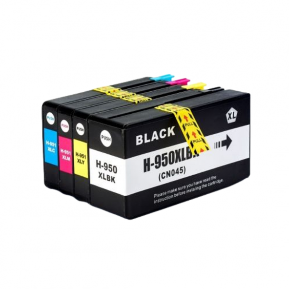 SRToner HP 950XL-951XL Muadil Takım Kartuş 4lü Set /8100/8600/8610/8620...