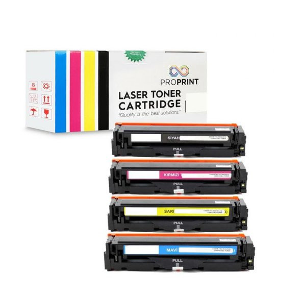 TKPrint Canon CRG-054 Muadil Toner Seti CMYK - LBP-621Cw