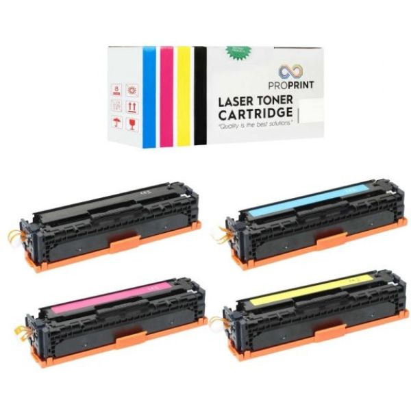 TKPrint Canon LBP-631CW LBP-633CDW CRG-067 Çipsiz Muadil Toner Seti CMYK 1250 Sayfa