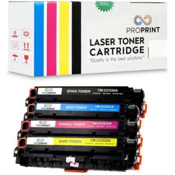 TKPrint HP 312A-CF380A-81A-82A-83A Muadil Toner Seti- MFP M476nw