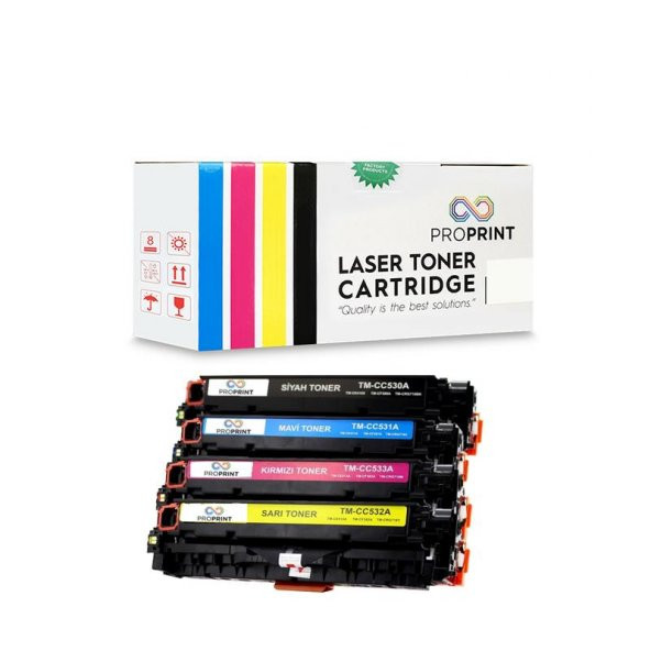 TKPrint HP 312A-CF380A-81A-82A-83A Muadil Toner Seti- MFP M476nw