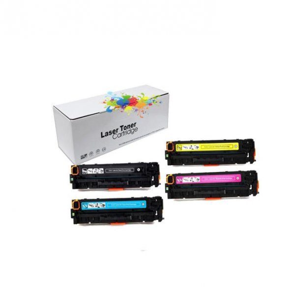 TKPrint Hp 125A-CB540A-41A-42A-43A|HP Color Laserjet CM1312-CM1312N Muadil Toner Seti