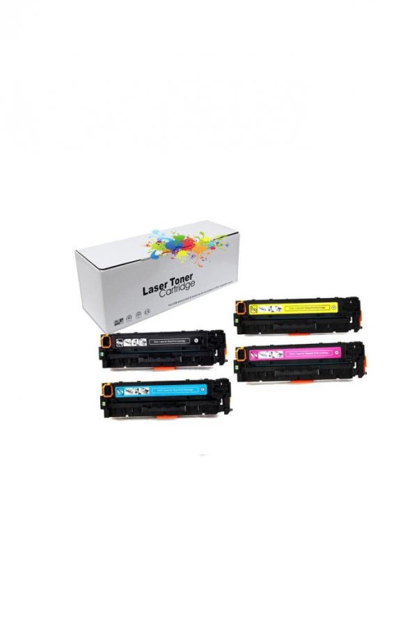 TKPrint Hp 125A-CB540A-41A-42A-43A|HP Color Laserjet CM1312-CM1312N Muadil Toner Seti
