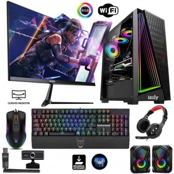 İzoly Nemesis i5-10400F 16GB 512GB SSD RX550 4GB 24" Oyuncu Masaüstü Bilgisayarı
