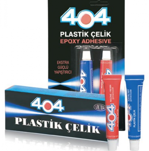 404 Hızlı Yapıştırıcı / Plastik, Çelik, Çift Karışımlı Yapıştırıcı / 16 Gram