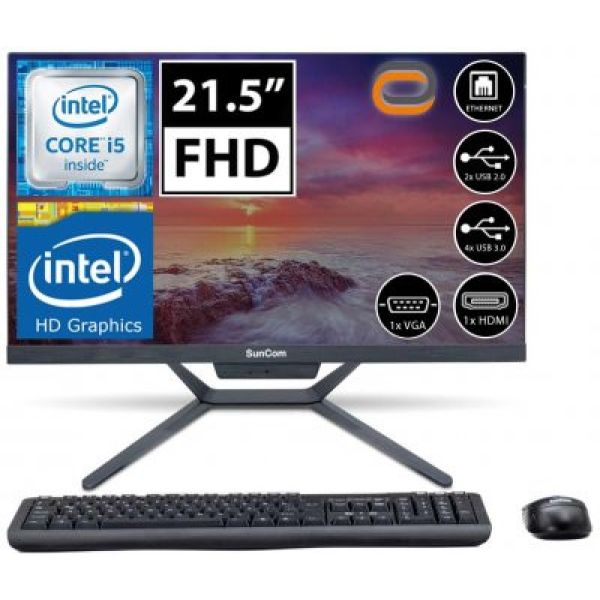 Suncom Talisman Sca-52482M21 İ5-2400S 8Gb 256Ssd 21.5" Fullhd Freedos All In One Bilgisayar