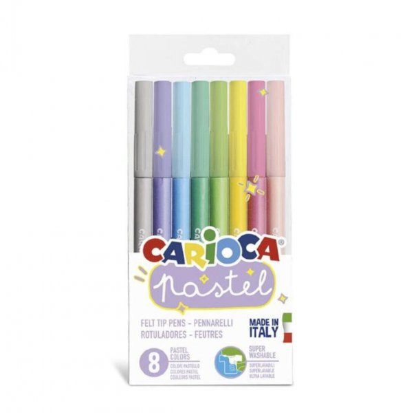 Carioca Pastel Süper Yıkanabilir Keçeli Kalem 8 Li