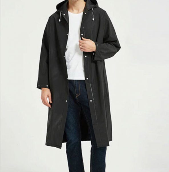 Dream Plus Su Geçirmez İthal Kumaş Yağmurluk Unisex Siyah