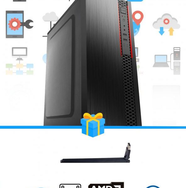 RAMTECH WORKFORCE OF310-128 i3-10100F 8GB RAM 256GB SSD R5 230 MASAÜSTÜ OFİS BİLGİSAYAR