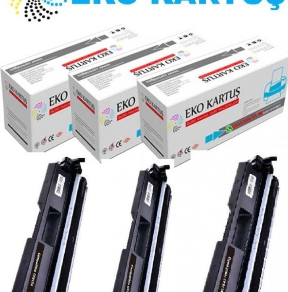 Hp Laserjet Pro Mfp M130a Hp Cf217a(17a) Uyumlu 3’lü Paket Toner,