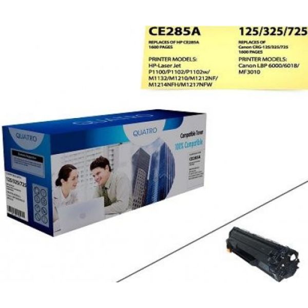 Quatro 85A / Ce285A / P1102 / M1212 / M1132 Hp Muadil Toner
