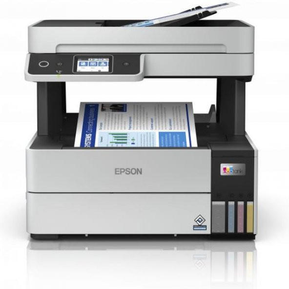 EPSON EcoTank L6490 Yazıcı Tarayıcı Fotokopi Faks Wi-F Direct Inkjet Tanklı Yazıcı Beyaz