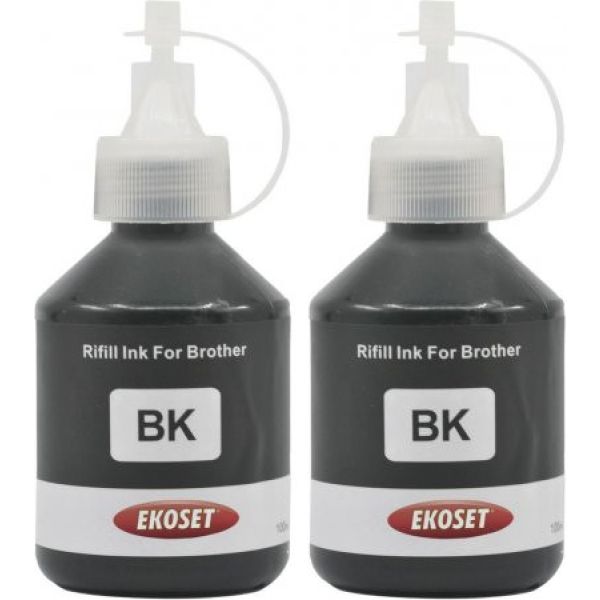 Ekoset Brother DCP-T500W uyumlu Siyah mürekkep 2 adet 100 ml