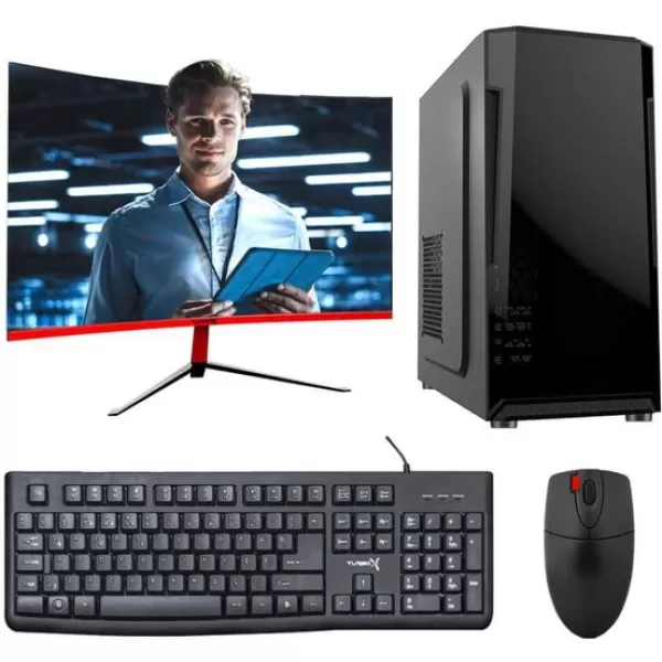 Turbox Tx3041 i5 2400 16GB Ram 256GB M.2 NVMe SSD 23.6 inç Curved Monitör Masaüstü Ev Ofis Bilgisayarı