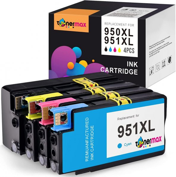 HP 950XL Muadil Kartuş Set / HP PRO 8610 Muadil Kartuş Set