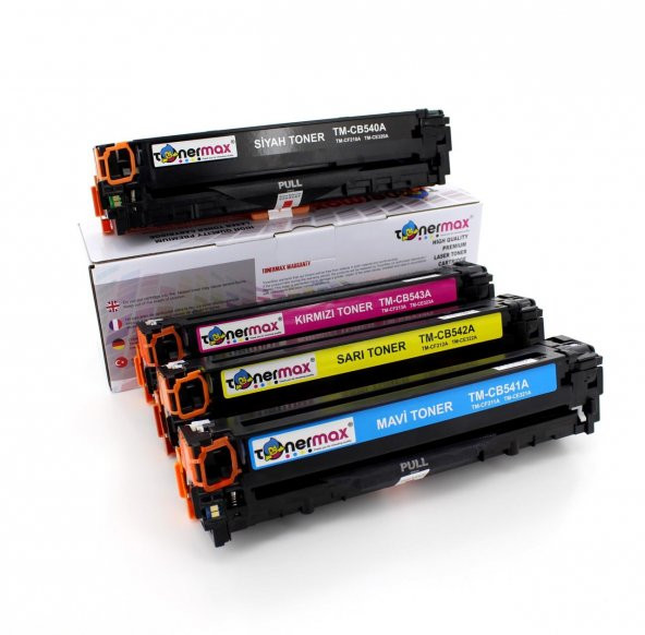 Hp CP1215 Muadil Toner Takım/ Hp CB540A Takım