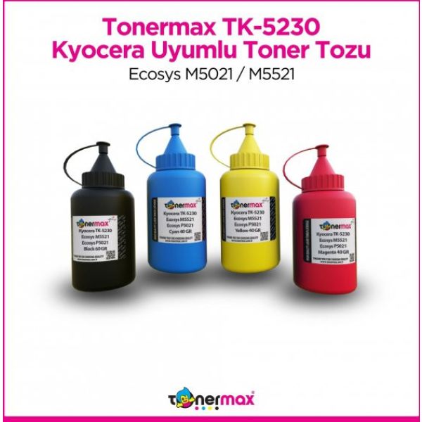 Kyocera TK-5230 Set CMYK Toner Tozu/ Ecosys M5021 / M5521