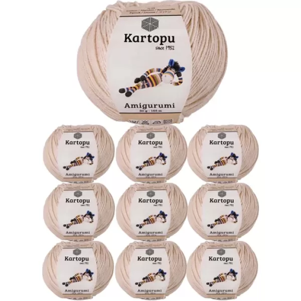 10 Adet Amigurumi El Örgü İpi 50gr 354
