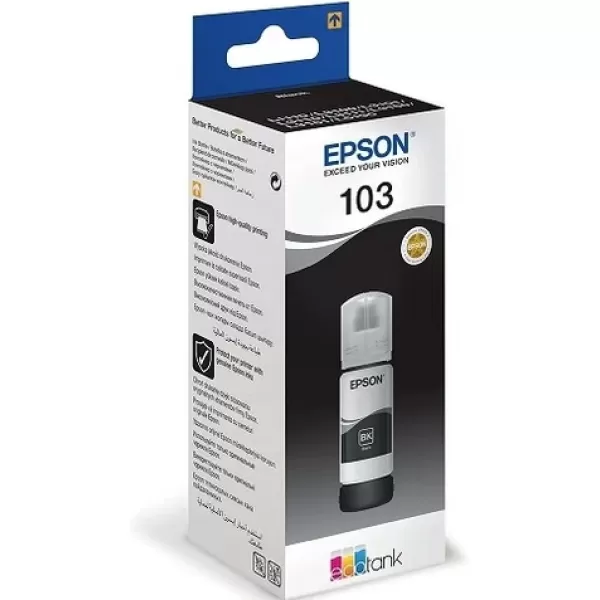 Epson 103 L3110/L3111/L3150/L3151 65 ml Bleck Siyah Mürekkep  C13T00S14A