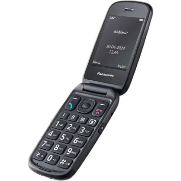 Panasonic KX-TU550EXB Katlanabilir Renkli 4G Tuşlu Cep Telefonu Siyah (2 Yıl Distribütör Garantili)