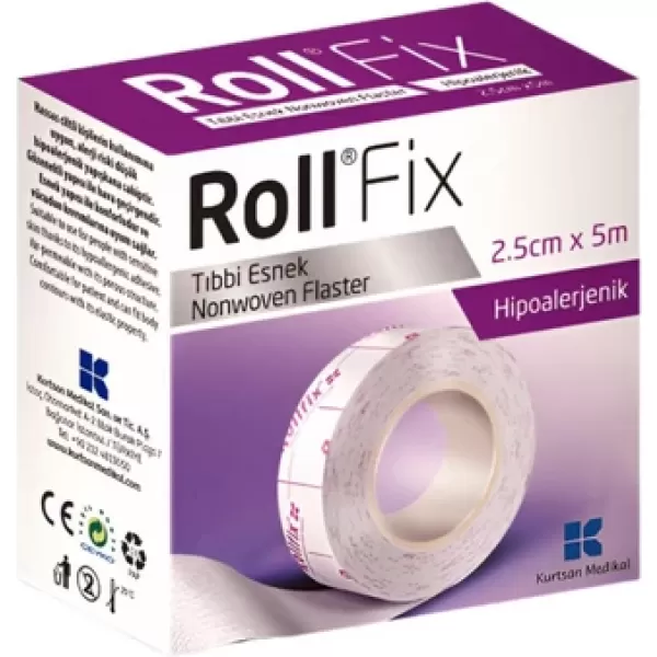 ROLL Fix Hipoalerjenik Esnek Flaster 2,5 Cm X 5 M