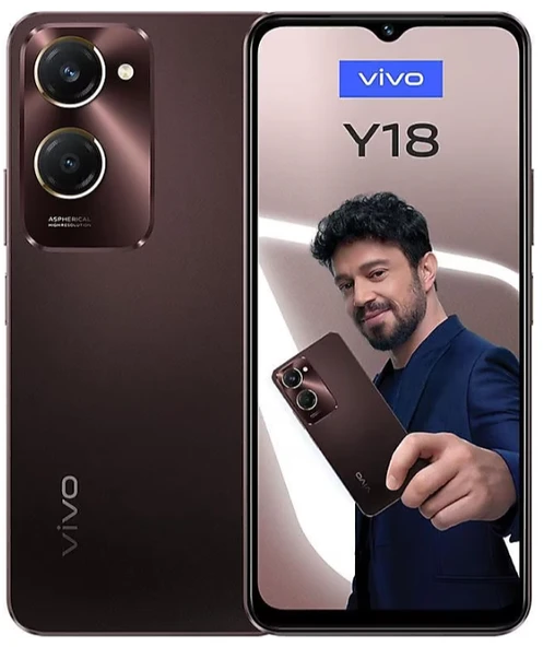Vivo Y18 8 GB 128 GB Kızıl Kahve (Vivo Türkiye Garantili)