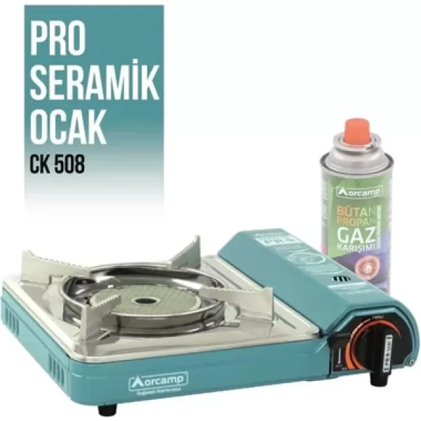 Orcamp Seramik Pro Serisi Portatif Ocak Mavi