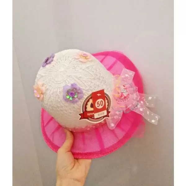 Hasır Şapka - beyaz Tek Ebat