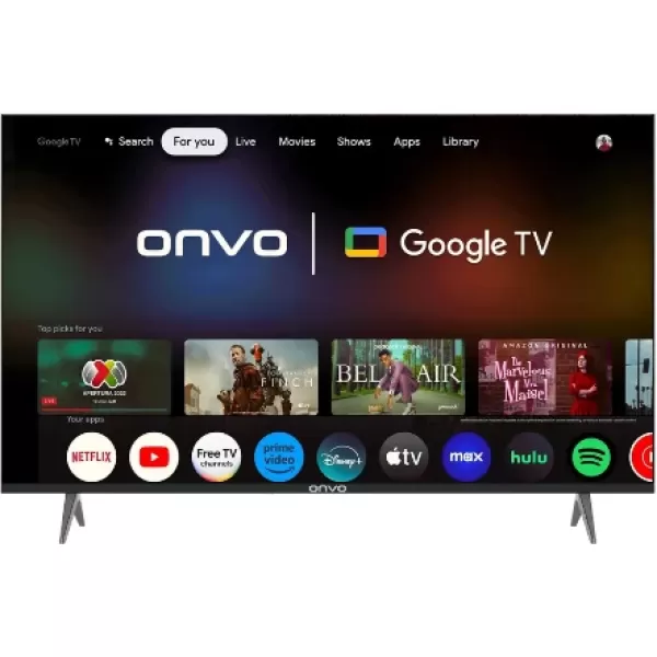 ONVO 55OVF9000 55inc 140 cm 4K UHD Frameless Google Smart QLED TV,Uydu Alıcılı
