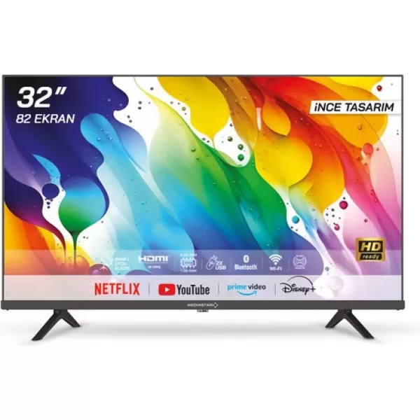 Mediastar 32" 82 Ekran Uydu Alıcılı HD Ready Android LED TV