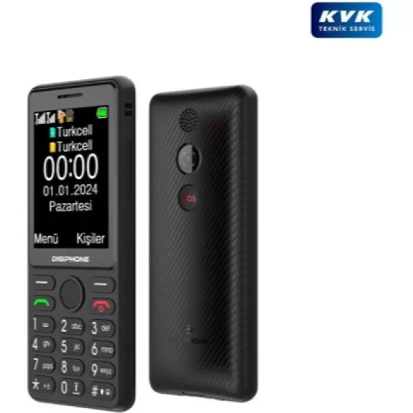 Digiphone S600 Plus Siyah Tuşlu Cep Telefonu ( Garantili)