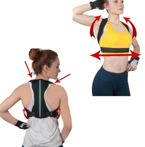 Tek Balenli Dik Duruş Korsesi Spor Sırt Omuz Kamburluk Önleyici Korse