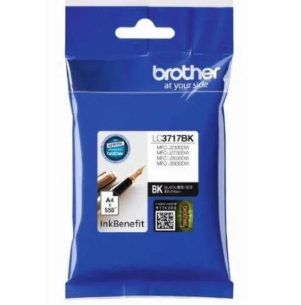 Brother LC3717BK Siyah Orjinal Kartuş