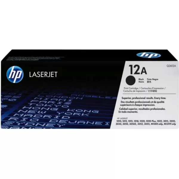 Hp Q2612A (12A) Kutusu Hasarlı Siyah Orjinal Toner
