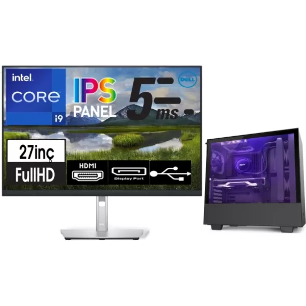Zetta Airfly X6 Pro Intel Core I9 14900K 128GB Ddr5 Ram 4tb Nvme M.2 SSD 20GB RTXA4500 Freedos Full Hd 27" Pivot IPS Monitör Masaüstü Bilgisayar ZET666501648