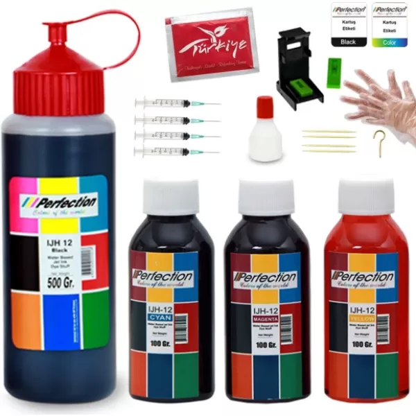 Perfection  Canon PG-46 CL-56 E404 E414 E464 Mürekkep Dolum Seti 800 G