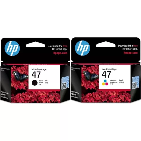 Hp 47 6Zd21Ae 6Zd61Ae Siyah Ve Renkli 2Li Paket