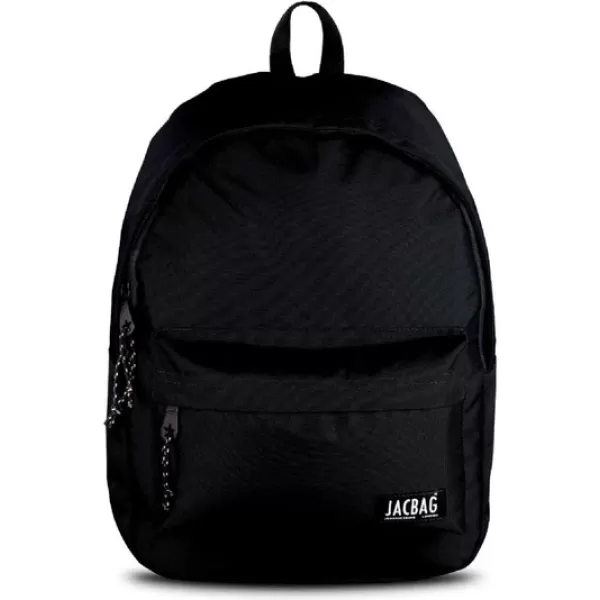 Jacbag Classic İki Bölmeli Siyah Okul Günlük Seyahat Sırt Çantası
