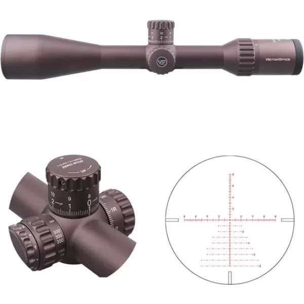 Continental x6 4-24x50 FDE Tactical Tüfek Dürbünü - Çöl Rengi